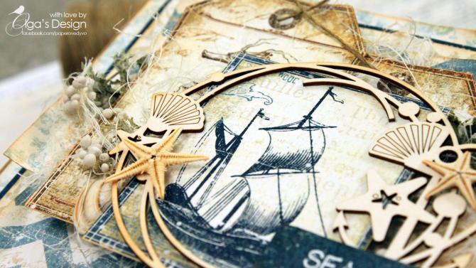 und 'Sea You' Handmade Card In Vintage Nautical Style