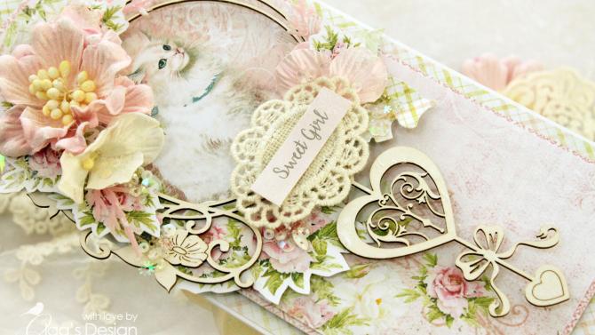 und Baby Girl Vintage Style Card