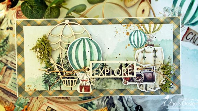 und 'Explore' Handmade Card