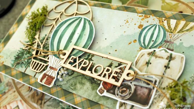 und 'Explore' Handmade Card