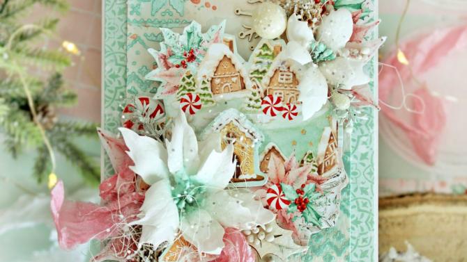 und Sweet Peppermint Candy Handmade Card