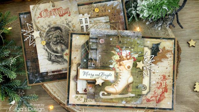 Image of 'Merry And Bright' Handmade Christmas Card